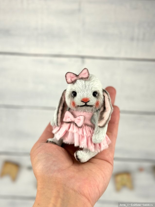 Тедди зайка Луна — Авторские мишки Тедди и друзья: фото (фото 3)