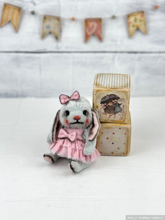 Тедди зайка Луна — Авторские мишки Тедди и друзья: фото (фото 4)