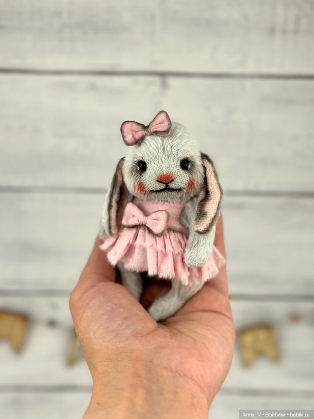 Тедди зайка Луна — Авторские мишки Тедди и друзья: фото (фото 2)