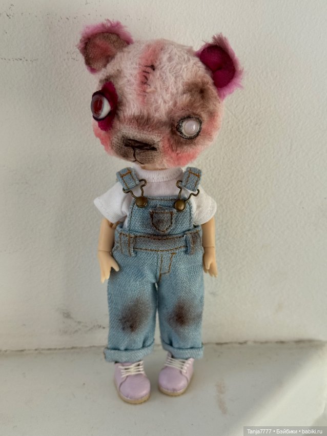 Pink baby bear — Авторские мишки Тедди и друзья: фото (фото 2)