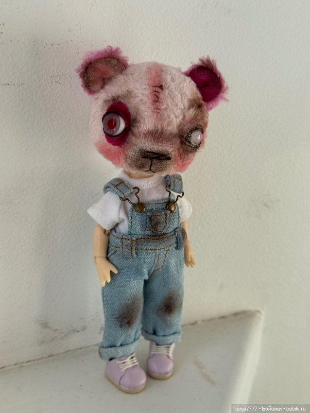 Pink baby bear — Авторские мишки Тедди и друзья: фото (фото 3)