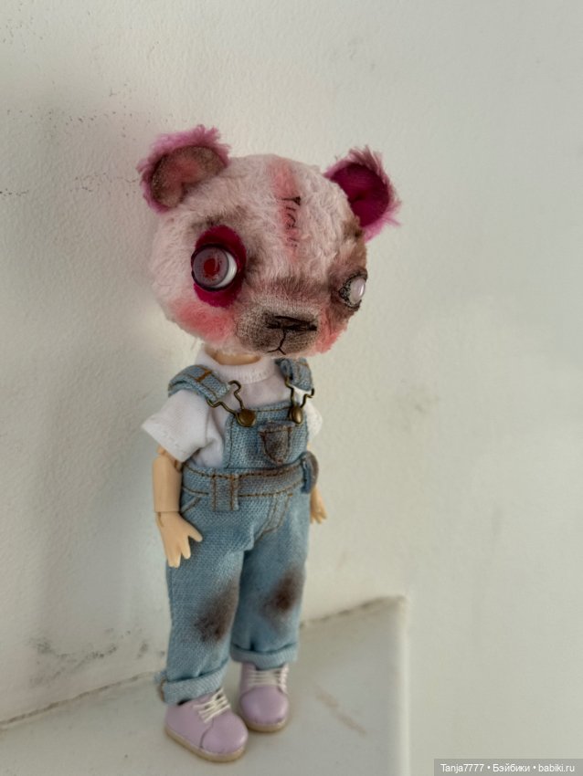 Pink baby bear — Авторские мишки Тедди и друзья: фото (фото 4)