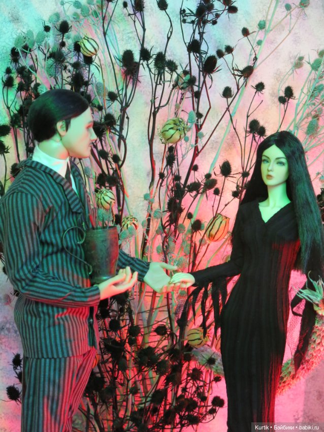 Цветник семейки Аддамс — Фотоистории с куклами BJD (БЖД): сериалы