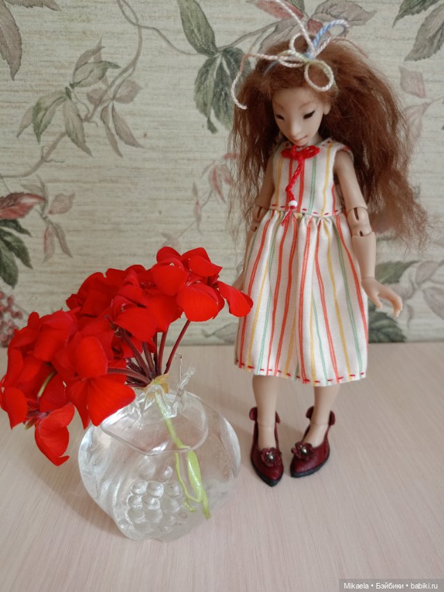 Девочка и герань — Домашние фото авторских кукол: личные коллекции (фото 2)