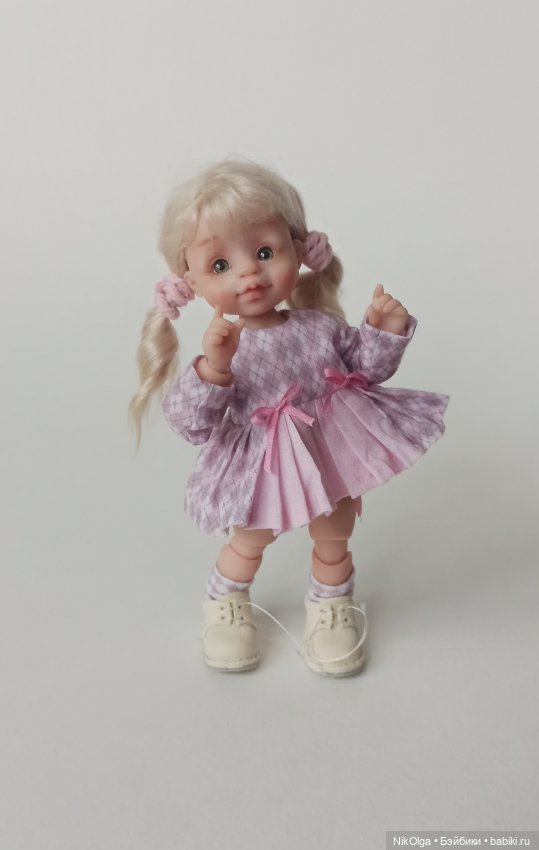 Голубое платье — Авторские шарнирные куклы своими руками: лепка (фото 4)