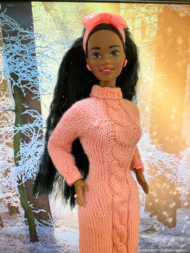 Вязаные платья для кукол — Одежда и обувь для кукол своими руками: фото (фото 8)