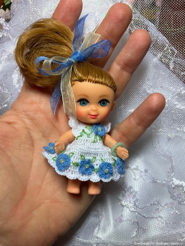 Вязаные платья для кукол — Одежда и обувь для кукол своими руками: фото (фото 4)