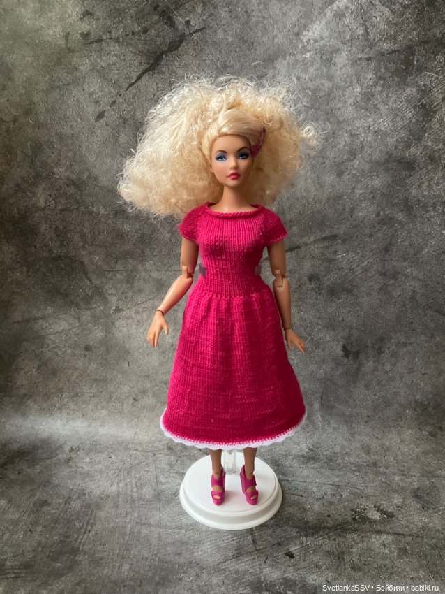 Вязаные платья для кукол — Одежда и обувь для кукол своими руками: фото