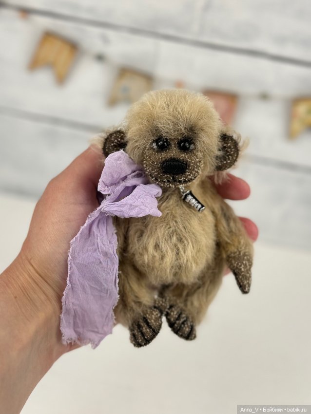 Тедди обезьянка Афоня — Авторские мишки Тедди и друзья: фото