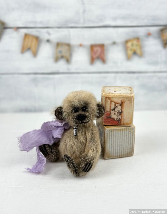 Тедди обезьянка Афоня — Авторские мишки Тедди и друзья: фото (фото 7)