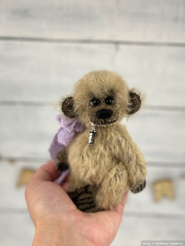 Тедди обезьянка Афоня — Авторские мишки Тедди и друзья: фото (фото 3)