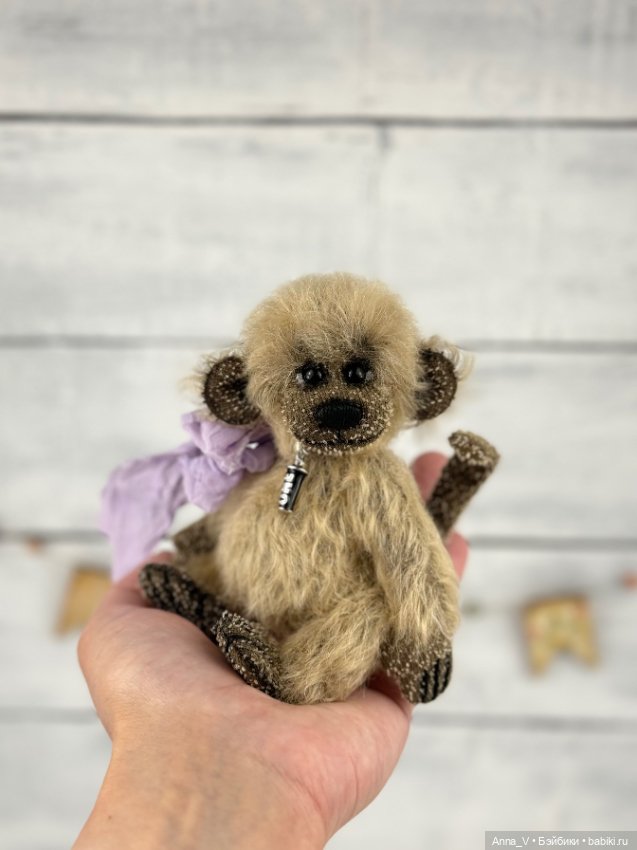 Тедди обезьянка Афоня — Авторские мишки Тедди и друзья: фото (фото 2)