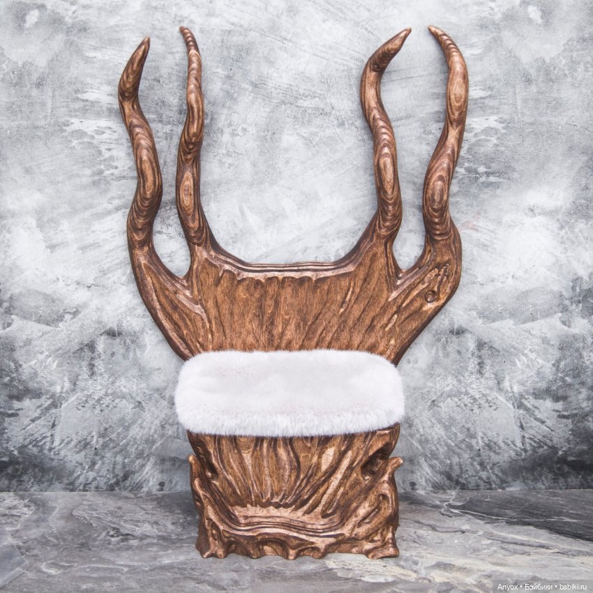 Трон для Больших феечек — Мебель для кукол и домиков: фото (фото 2)