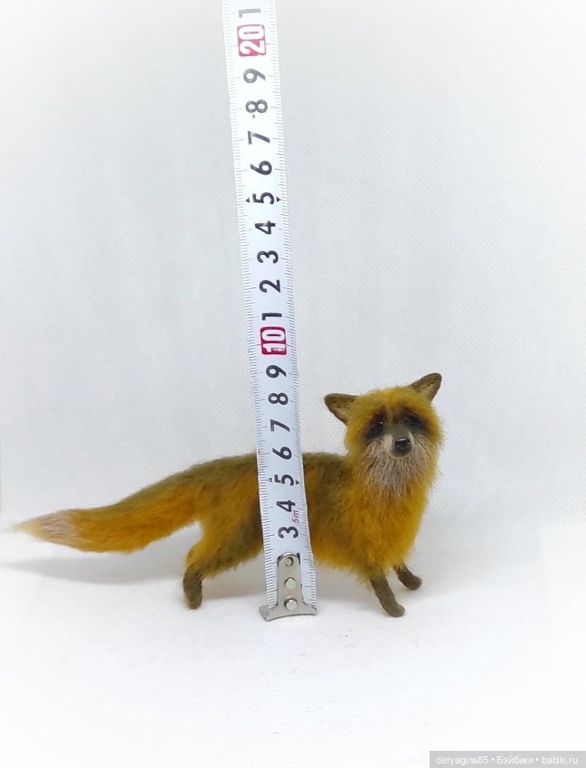 Лисичка — Валяные игрушки из шерсти: сухое валяние (фото 2)