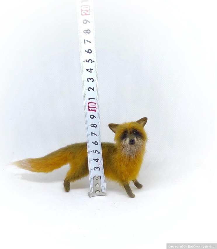 Лисичка — Валяные игрушки из шерсти: сухое валяние (фото 3)