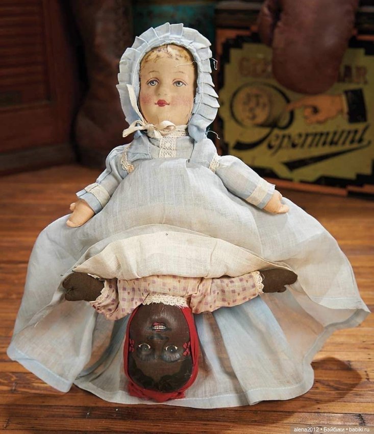 Перевертыши - антикварные американские куклы (фото 4)