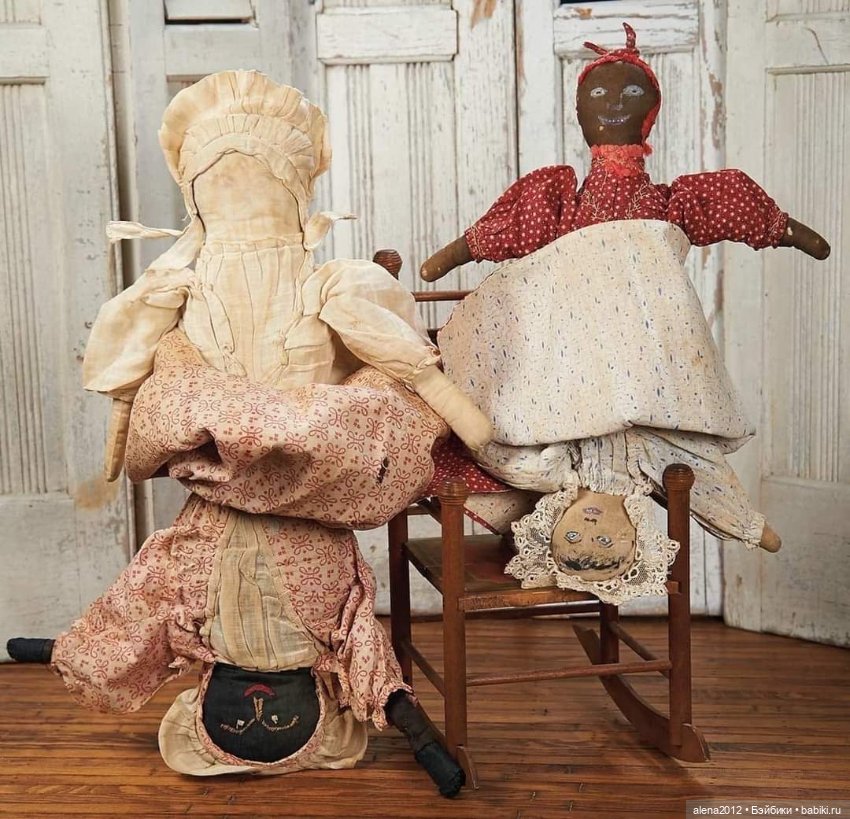 Перевертыши - антикварные американские куклы
