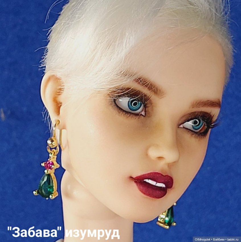 Серьги мини с цирконием на новой модели Рада OtMnogolet (фото 2)