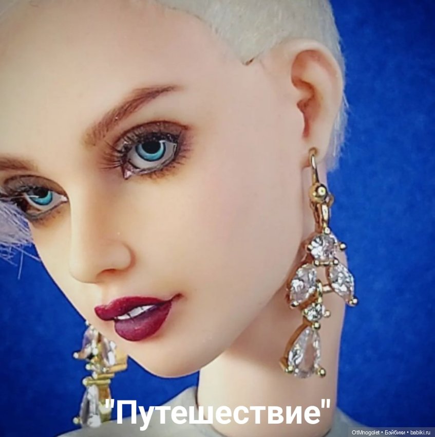 Серьги мини с цирконием на новой модели Рада OtMnogolet (фото 10)