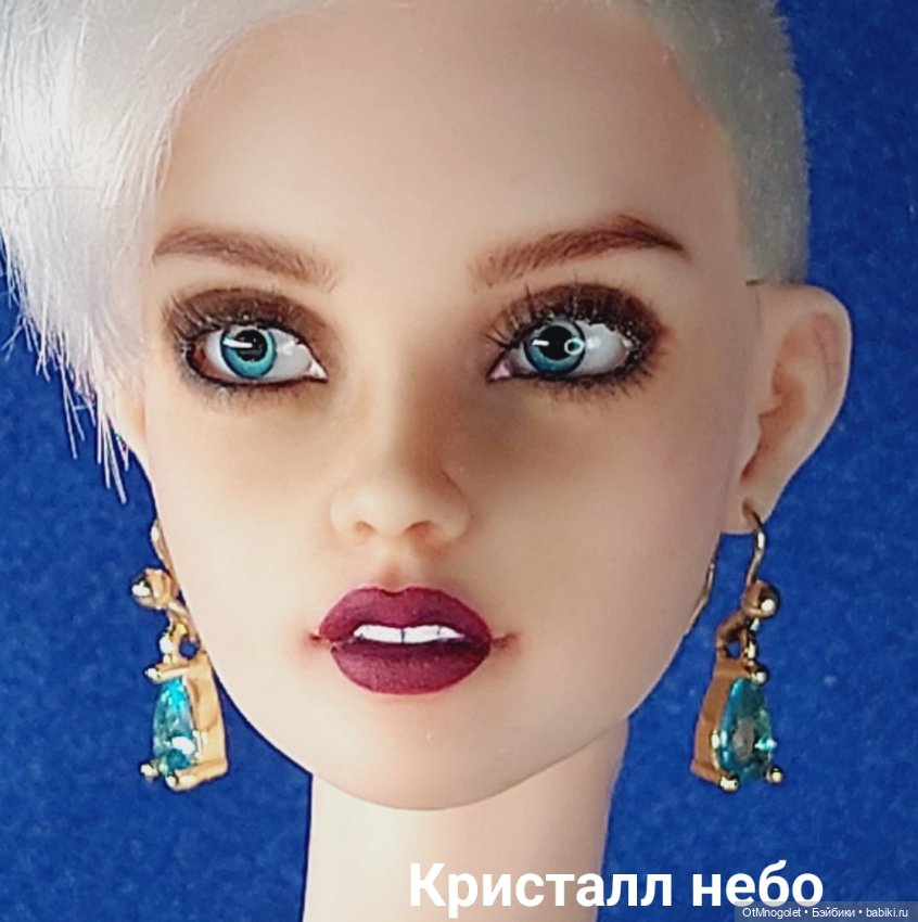 Серьги мини с цирконием на новой модели Рада OtMnogolet (фото 8)