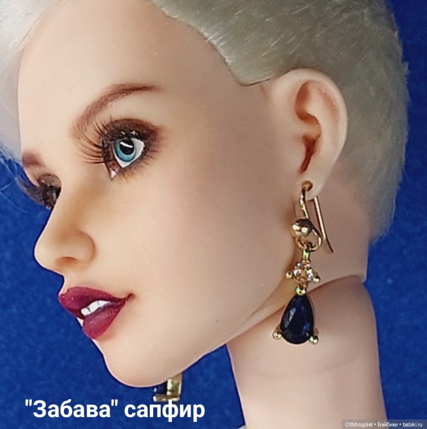 Серьги мини с цирконием на новой модели Рада OtMnogolet (фото 6)