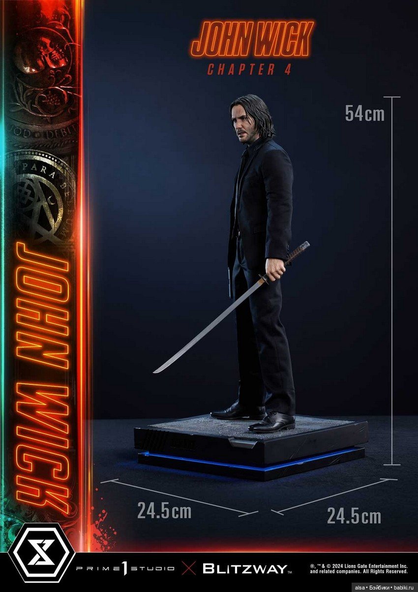 Prime 1 Studio совместно с Blitzway - статуя Джона Уика в масштабе 1/4 (фото 5)