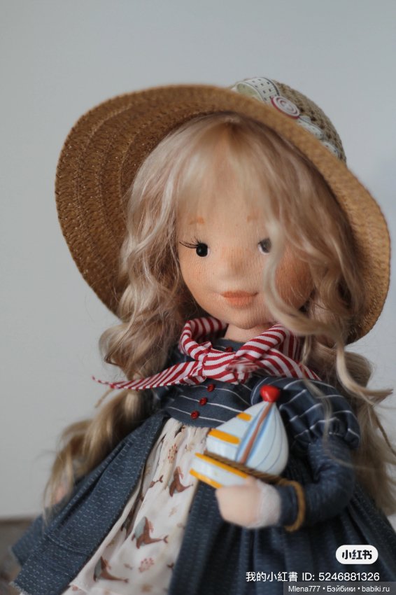 Морская прогулка — Авторские текстильные куклы: Вальдорфские (фото 10)