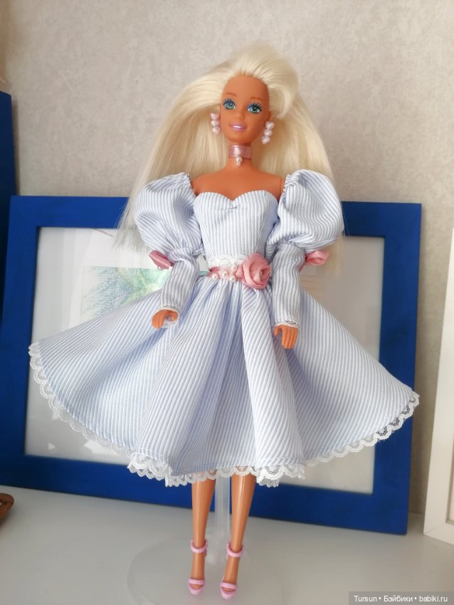 Платье для Барби 90х после небольшого перерыва