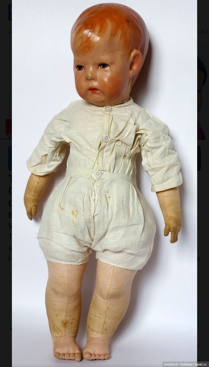 Вязанные наряды и костюмчики на антикварных кукол мальчиков