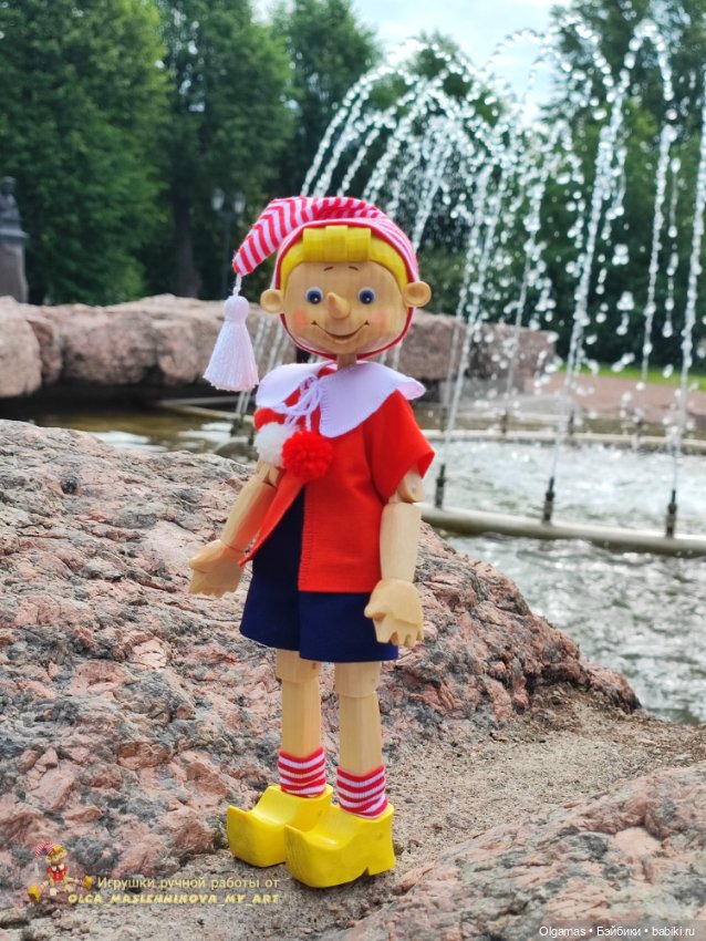 Буратинка в Выборге 😊❤ — Авторские игрушки из дерева: резьба (фото 3)