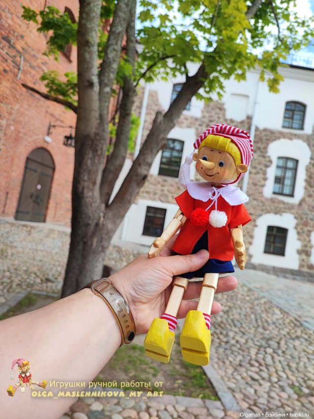 Буратинка в Выборге 😊❤ — Авторские игрушки из дерева: резьба
