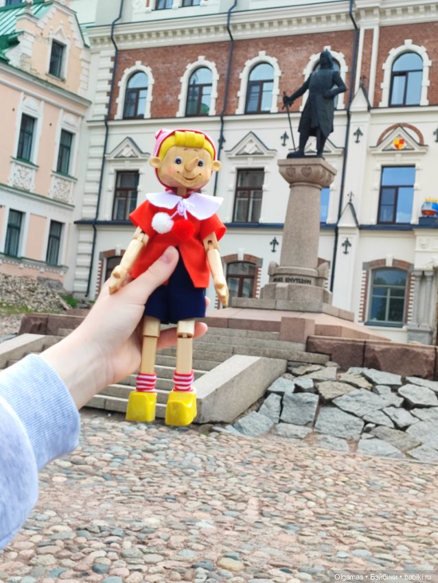 Буратинка в Выборге 😊❤ — Авторские игрушки из дерева: резьба