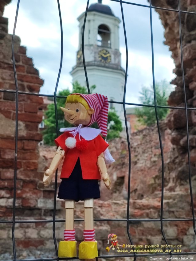 Буратинка в Выборге 😊❤ — Авторские игрушки из дерева: резьба (фото 6)