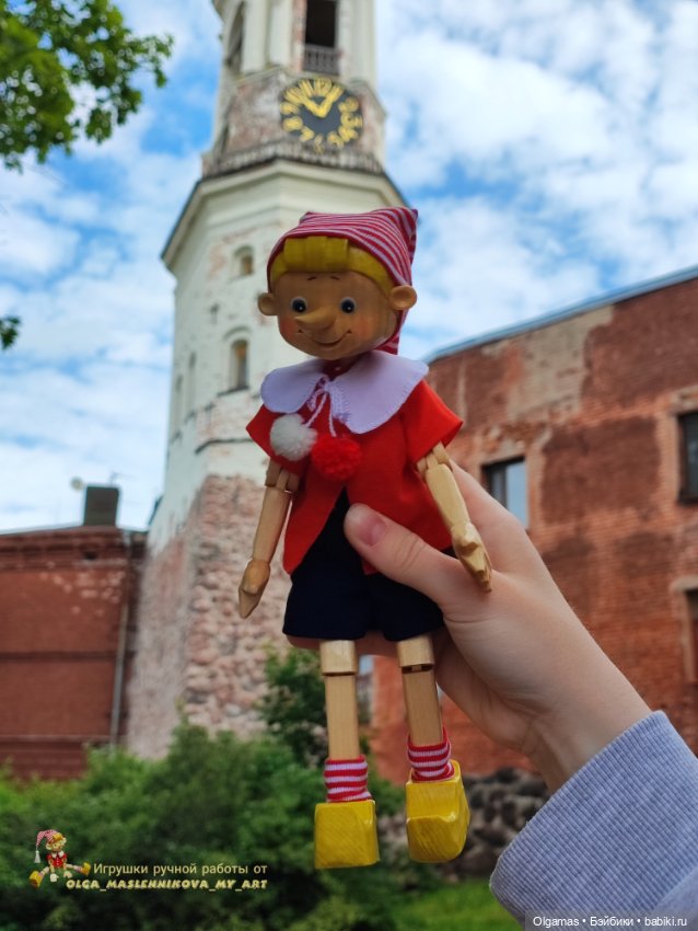 Буратинка в Выборге 😊❤ — Авторские игрушки из дерева: резьба (фото 7)