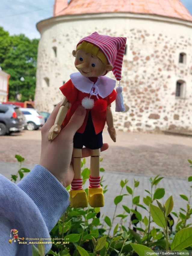 Буратинка в Выборге 😊❤ — Авторские игрушки из дерева: резьба
