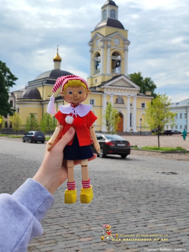 Буратинка в Выборге 😊❤ — Авторские игрушки из дерева: резьба (фото 5)