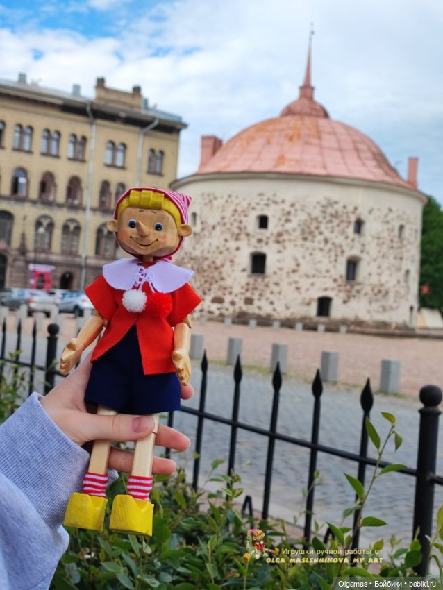 Буратинка в Выборге 😊❤ — Авторские игрушки из дерева: резьба