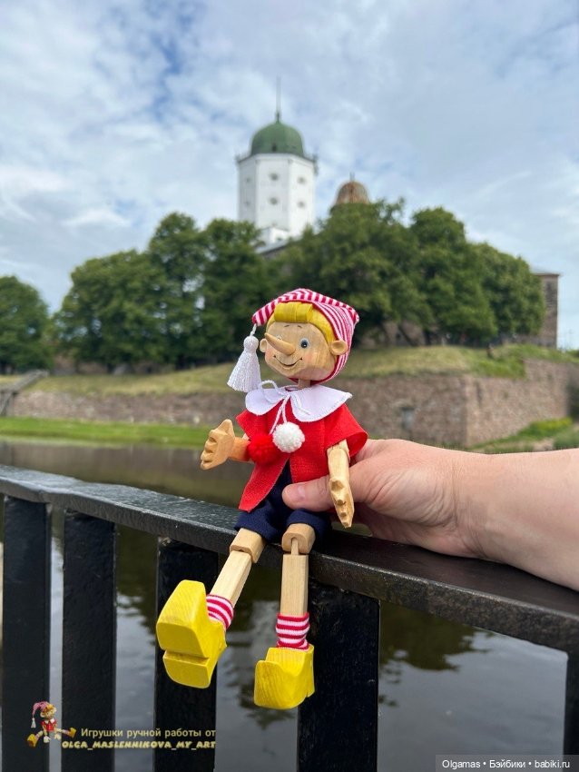 Буратинка в Выборге 😊❤ — Авторские игрушки из дерева: резьба