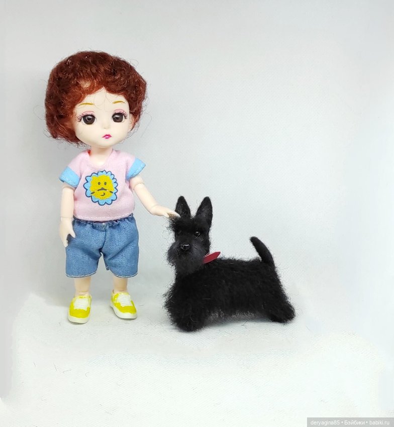 Скотч терьер — Валяные игрушки из шерсти: сухое валяние (фото 4)