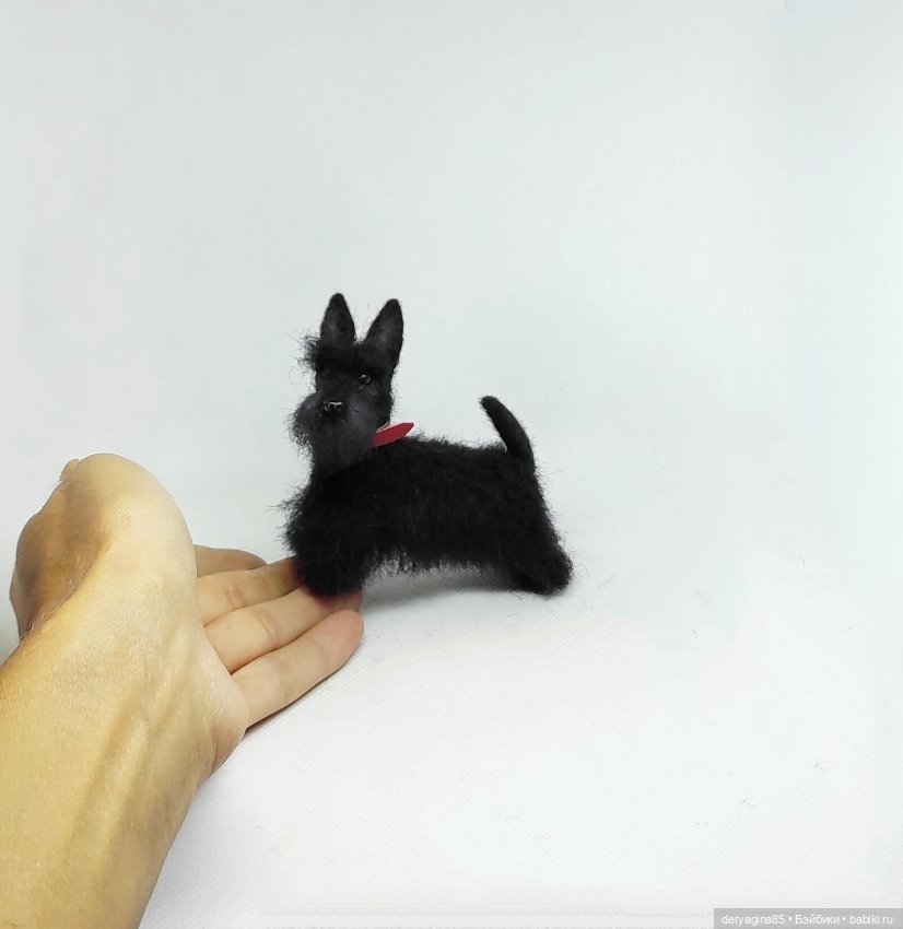 Скотч терьер — Валяные игрушки из шерсти: сухое валяние