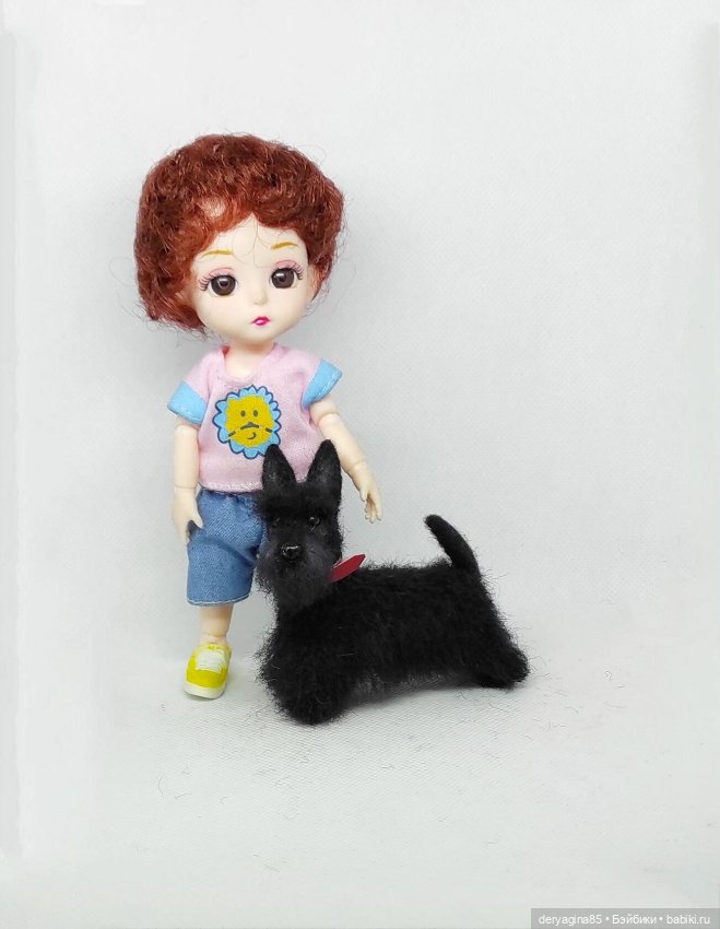 Скотч терьер — Валяные игрушки из шерсти: сухое валяние (фото 5)