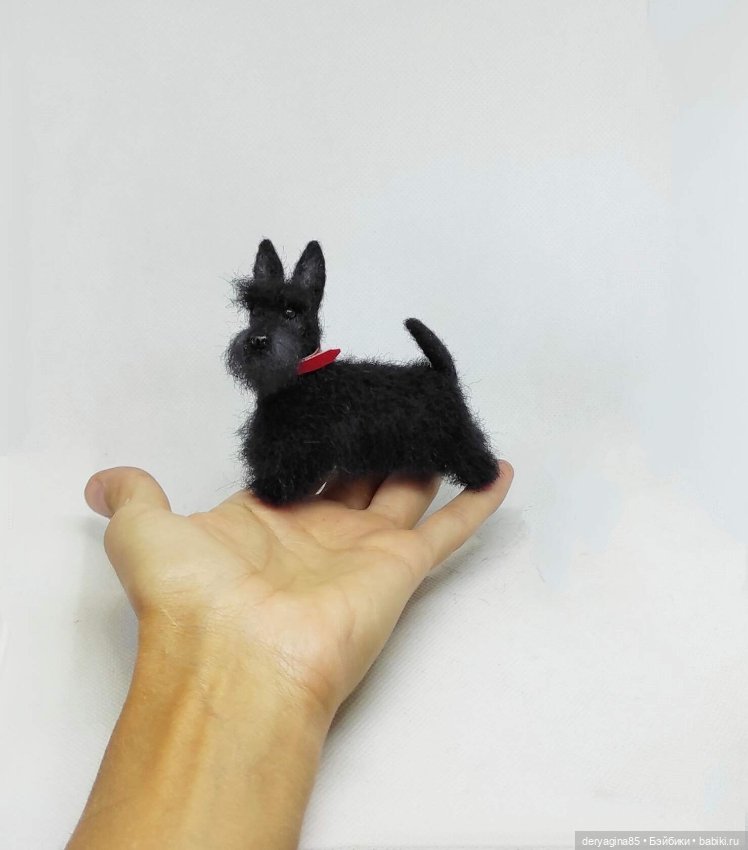 Скотч терьер — Валяные игрушки из шерсти: сухое валяние (фото 6)