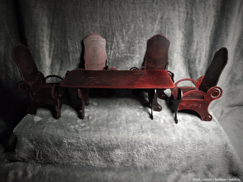 Покраска готовой мебели — Мебель для кукол и домиков: фото (фото 2)