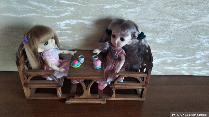 Комплект тет -а -тет из натурального дерева (фото 4)