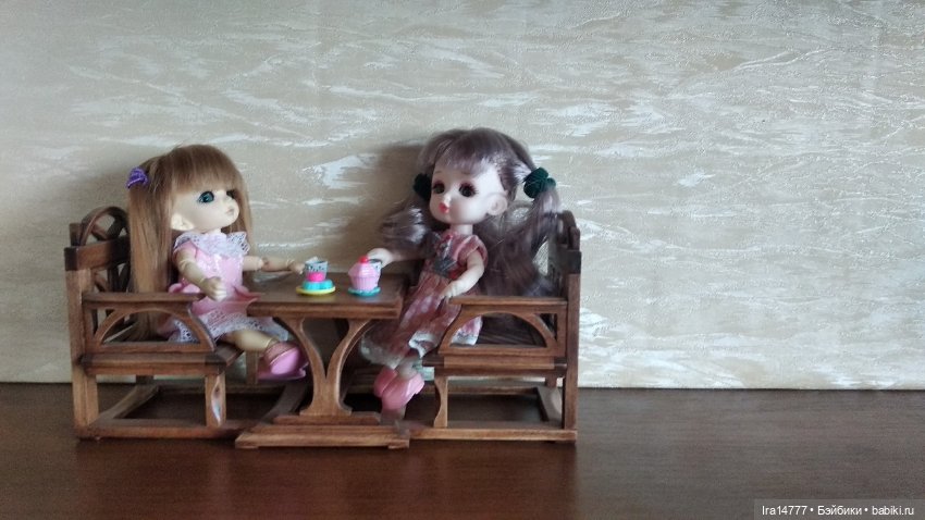 Комплект тет -а -тет из натурального дерева (фото 2)