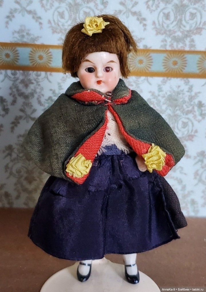 Antique All bisque Doll — Антикварные куклы Mignonette (Миньонетта): карманные