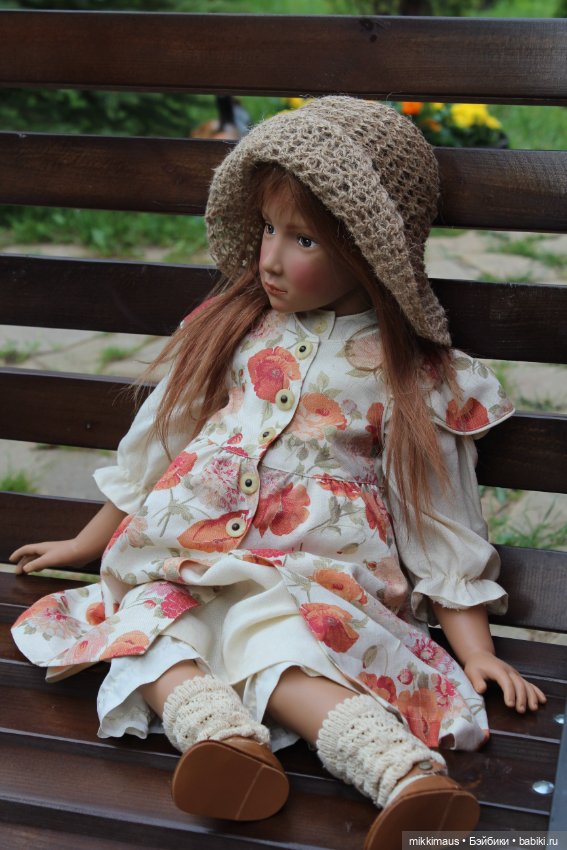 Кукла с мишкой. Бекки от Ilse Wippler