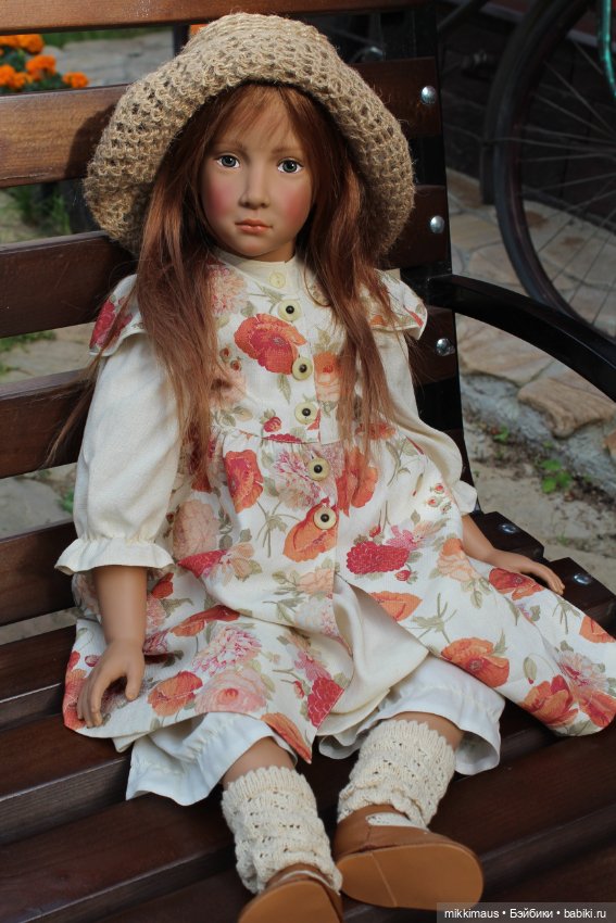 Кукла с мишкой. Бекки от Ilse Wippler (фото 3)