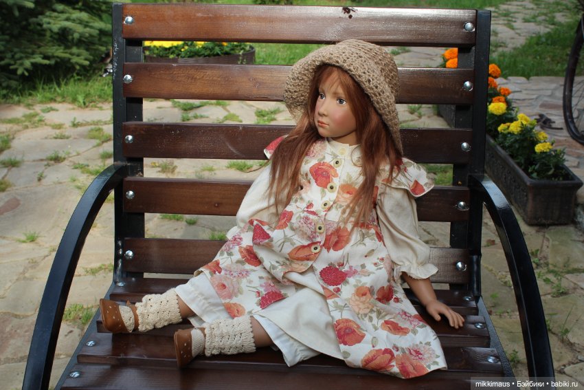 Кукла с мишкой. Бекки от Ilse Wippler (фото 2)