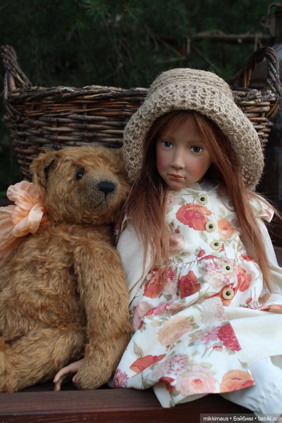 Кукла с мишкой. Бекки от Ilse Wippler (фото 7)